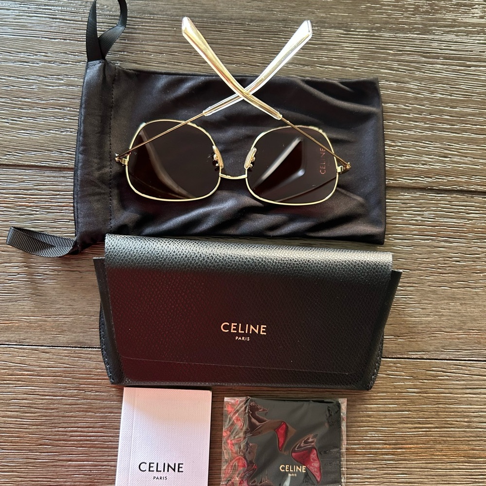 Authentic NEW Celine Square Aviator Sunglasses - Picture 4 of 8